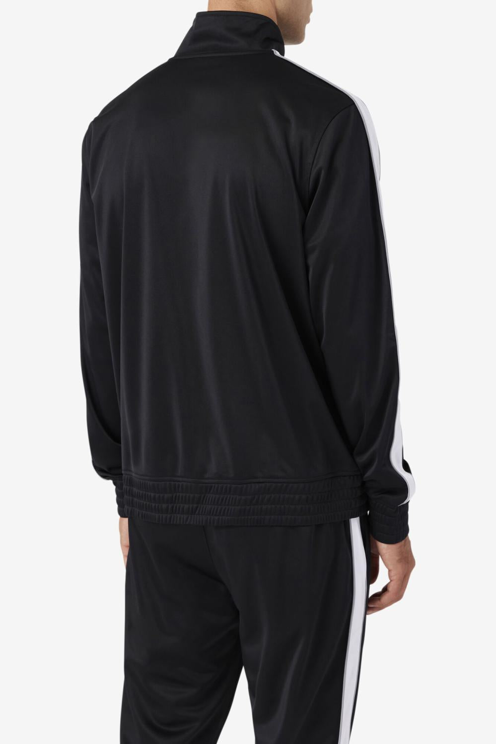 Men Sweatsuits &amp; Tracksuits | FILA Runi Track Jacket 001 BLACK / WHITE / MONUMENT