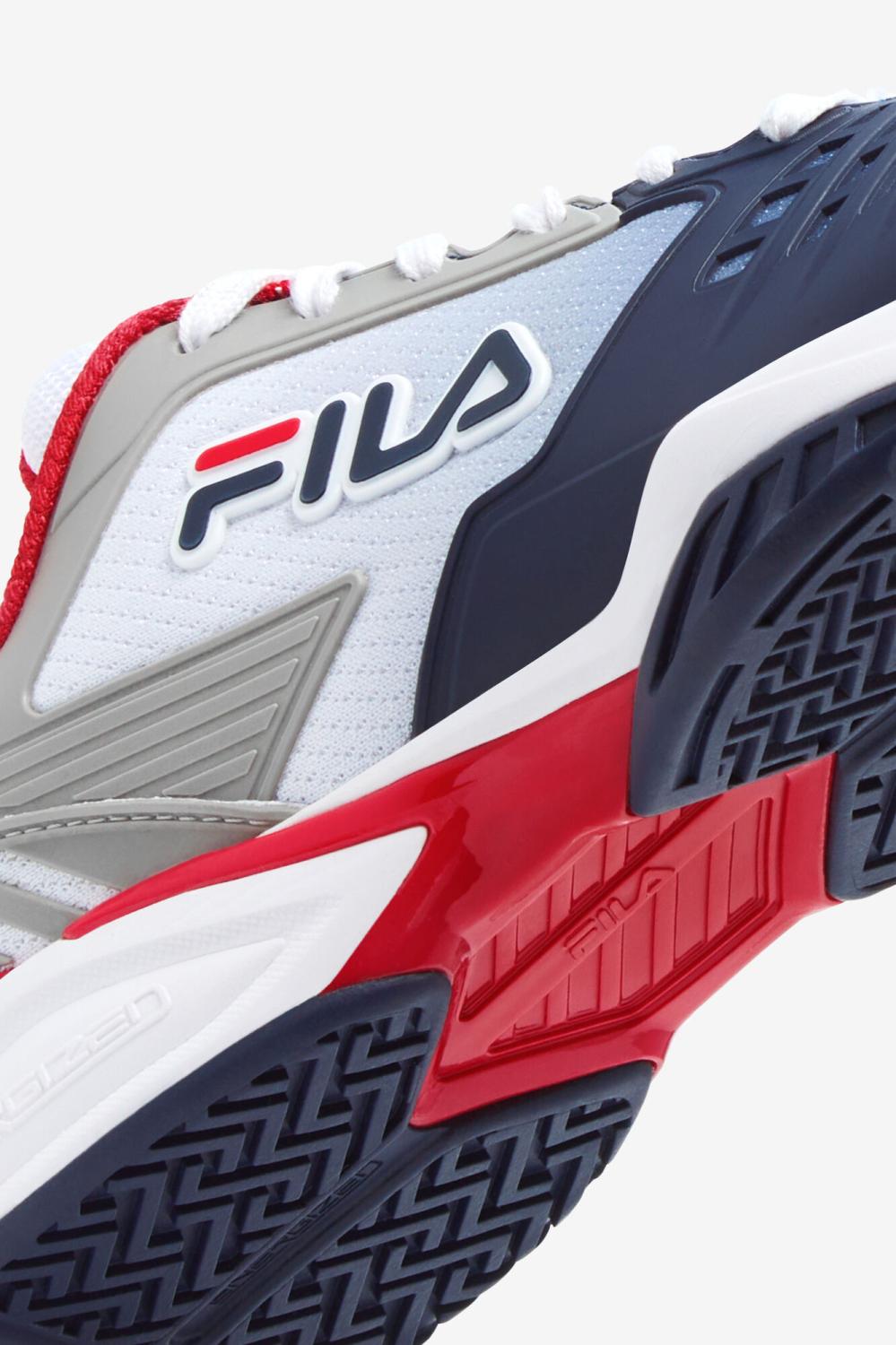 Men Tennis | FILA Men's Axilus 2 Energized 125 WHITE / NAVY / RED