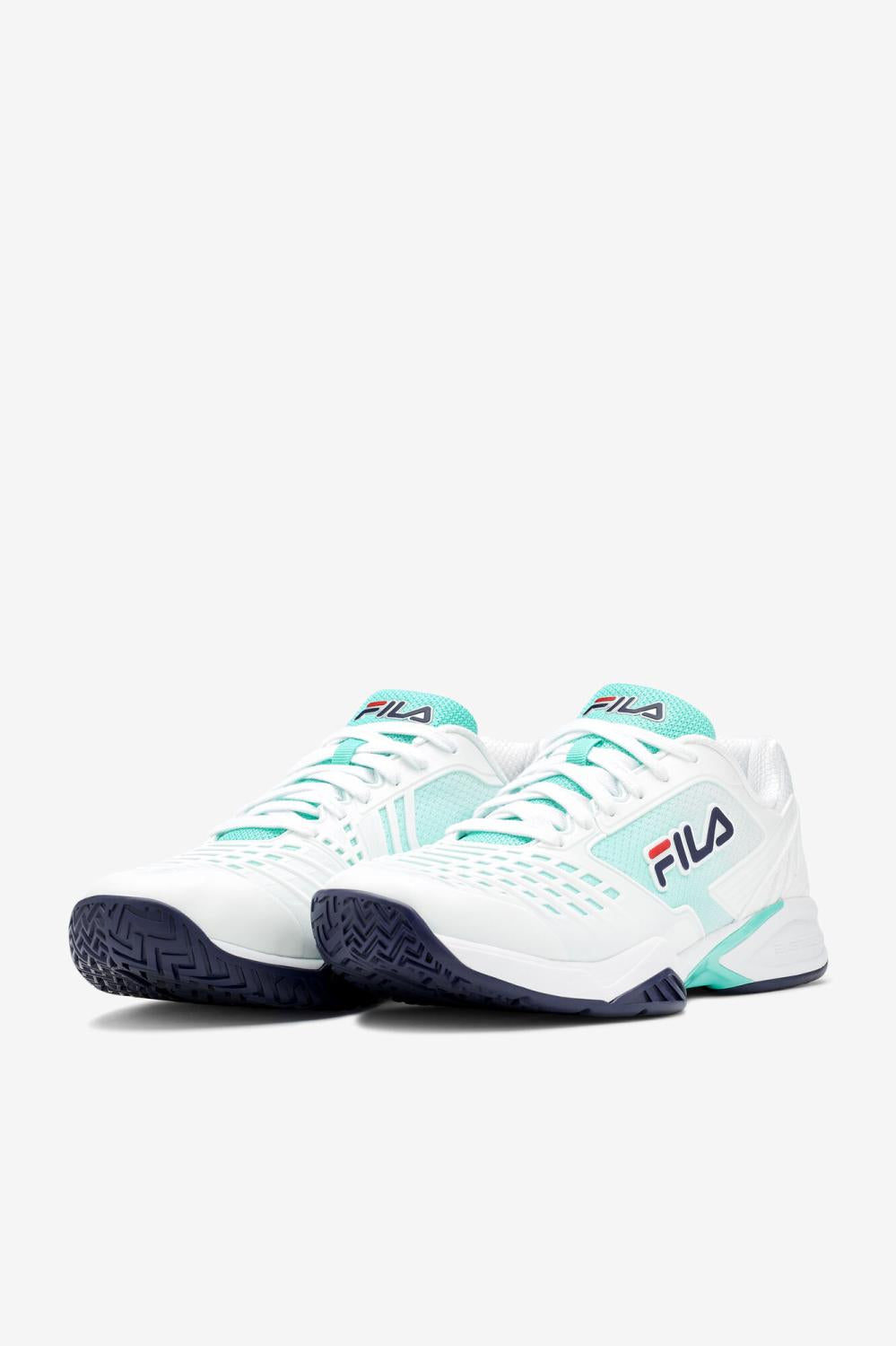 Men Tennis | FILA Men's Axilus 2 Energized 143 WHITE / NAVY / BEACH GLASS