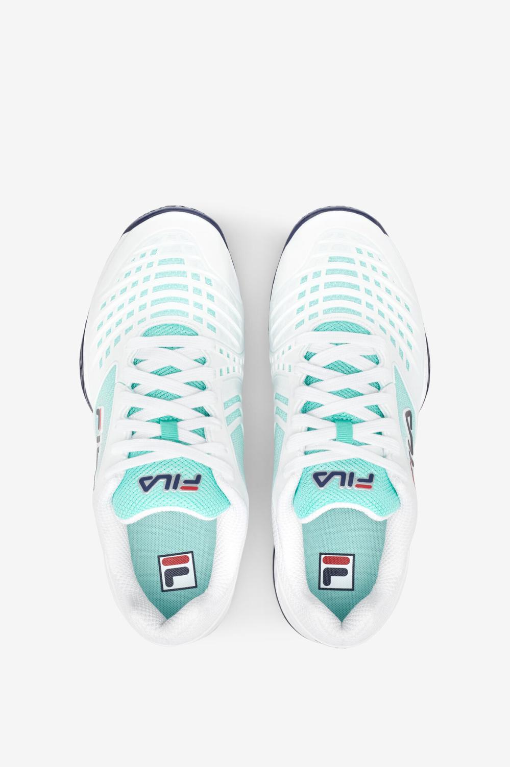 Men Tennis | FILA Men's Axilus 2 Energized 143 WHITE / NAVY / BEACH GLASS