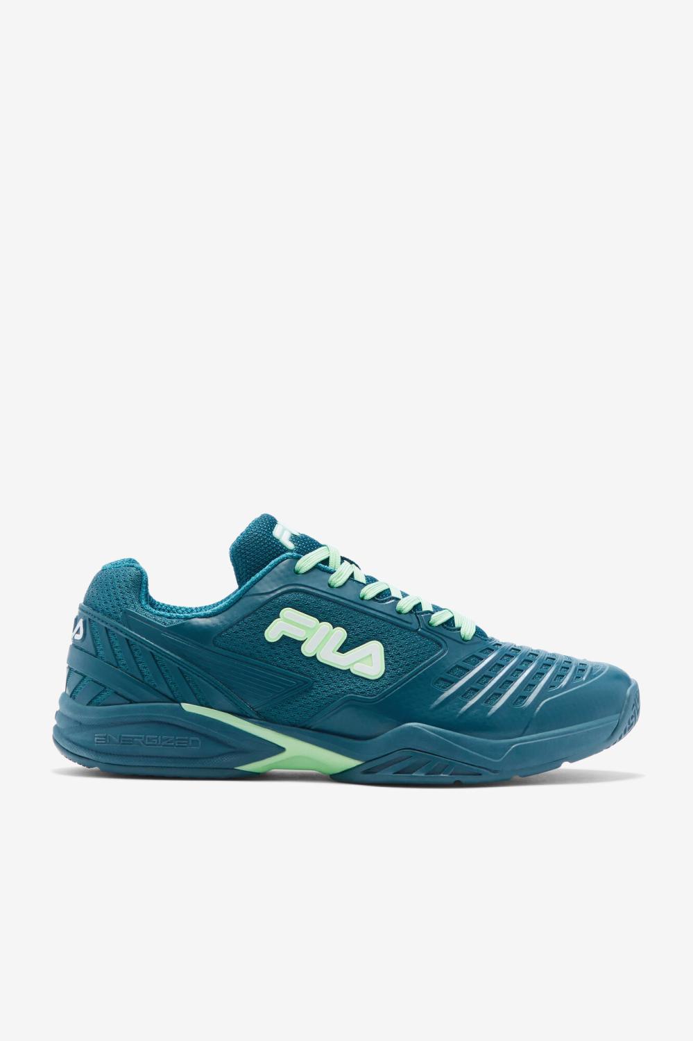 Men Tennis | FILA Men's Axilus 2 Energized 415 BLUE CORAL / GREEN ASH / WHITE