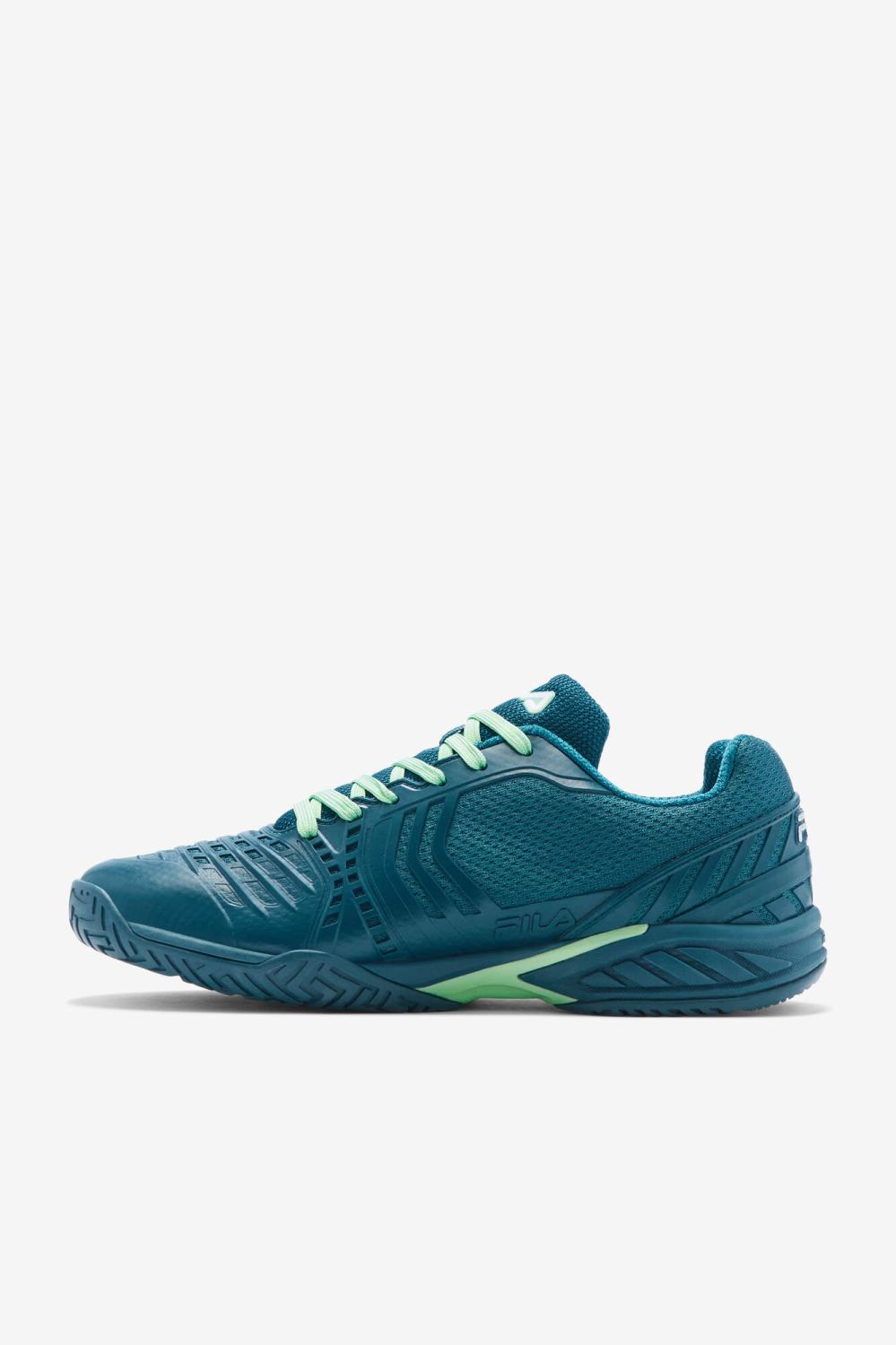 Men Tennis | FILA Men's Axilus 2 Energized 415 BLUE CORAL / GREEN ASH / WHITE
