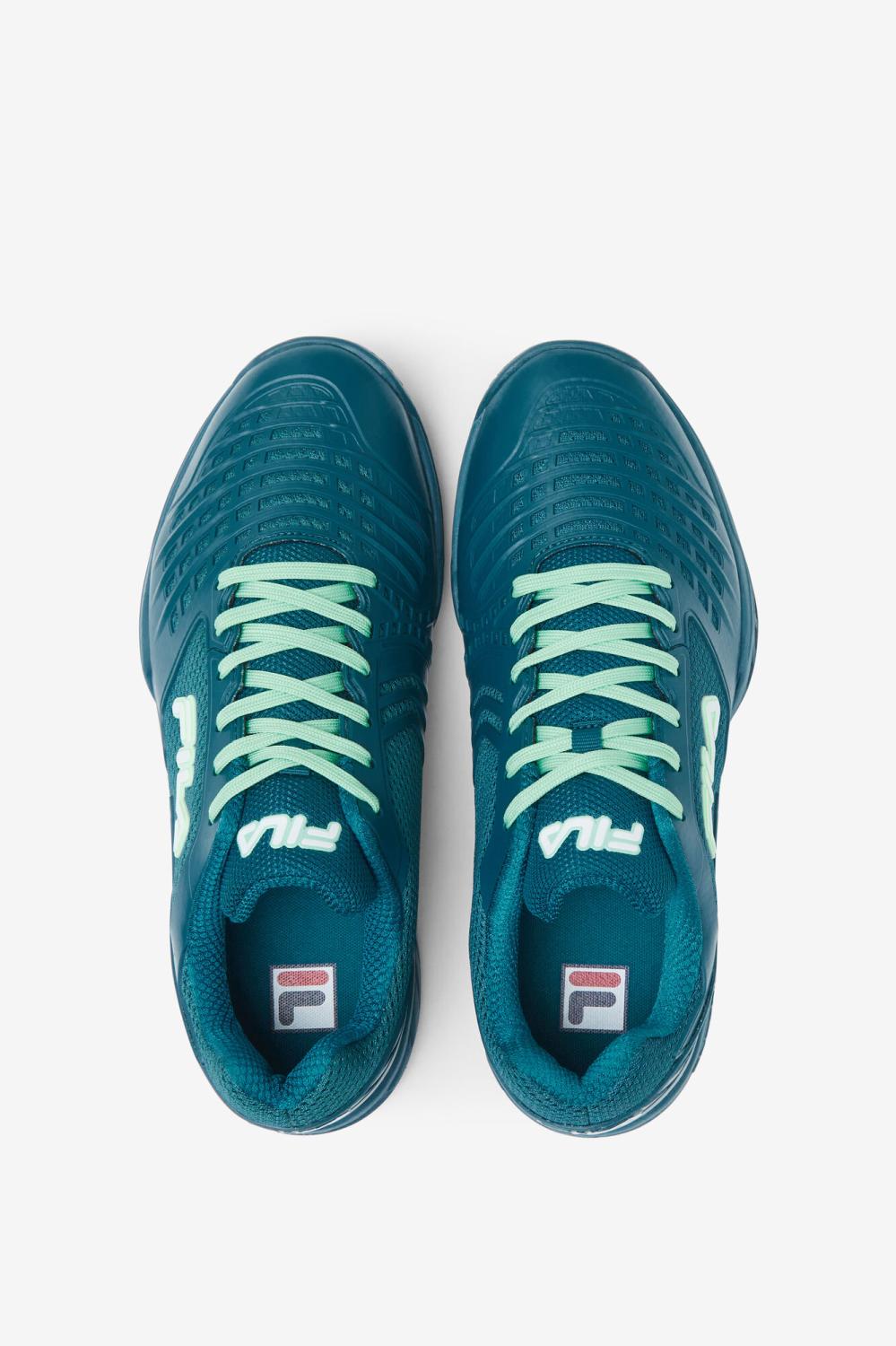 Men Tennis | FILA Men's Axilus 2 Energized 415 BLUE CORAL / GREEN ASH / WHITE