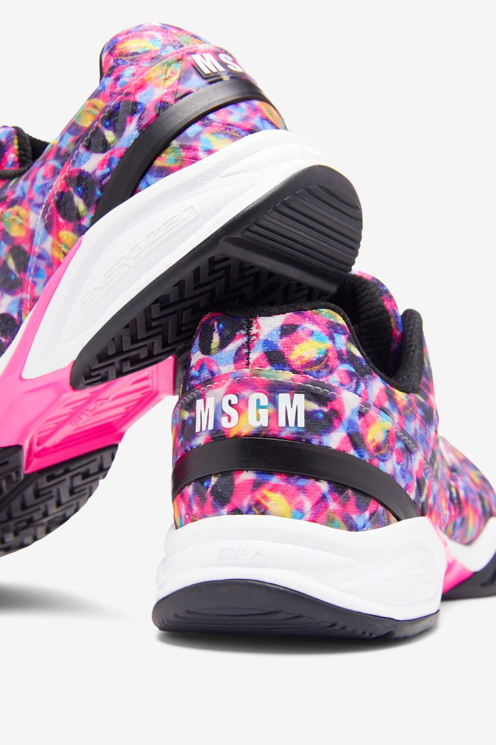 Men Tennis | FILA MSGM X FILA Men's Axilus 2 Energized 155 WHITE / PINK GLOW / MULTI