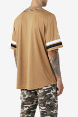 Men Tops | FILA 2Pac Baseball Jersey 227 TOBACCO BROWN / BLACK / WHITE