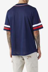 Men Tops | FILA 2Pac Baseball Jersey 410 FILA NAVY / FILA RED / WHITE