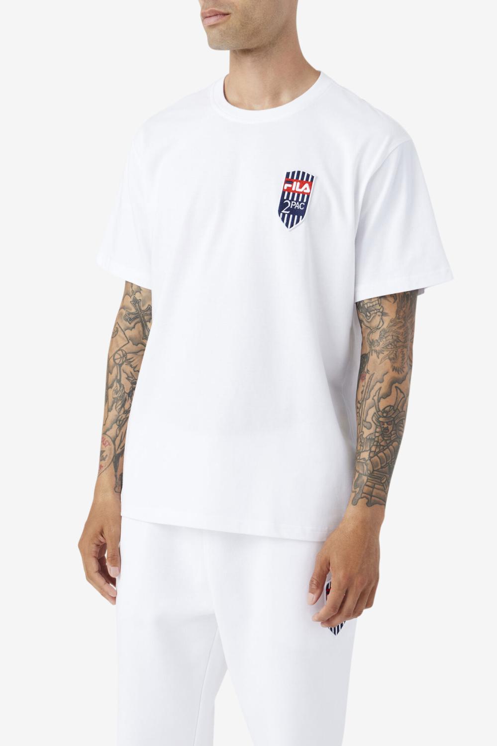 Men Tops | FILA 2Pac Patch Tee 100 WHITE