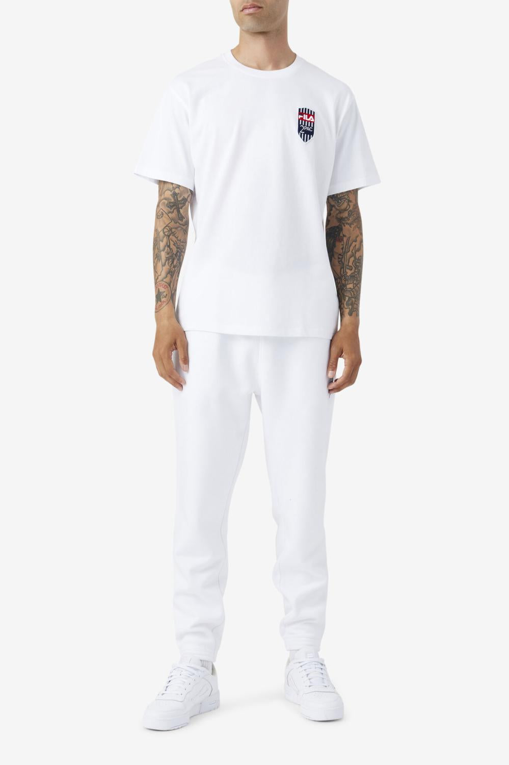 Men Tops | FILA 2Pac Patch Tee 100 WHITE