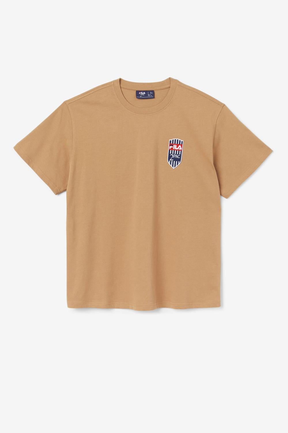 Men Tops | FILA 2Pac Patch Tee 227 TOBACCO BROWN