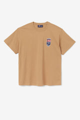 Men Tops | FILA 2Pac Patch Tee 227 TOBACCO BROWN