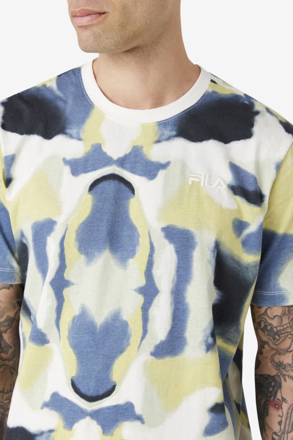 Men Tops | FILA Acotas Tee 177 BABY'S BREATH BRUSHSTROKE PRINT