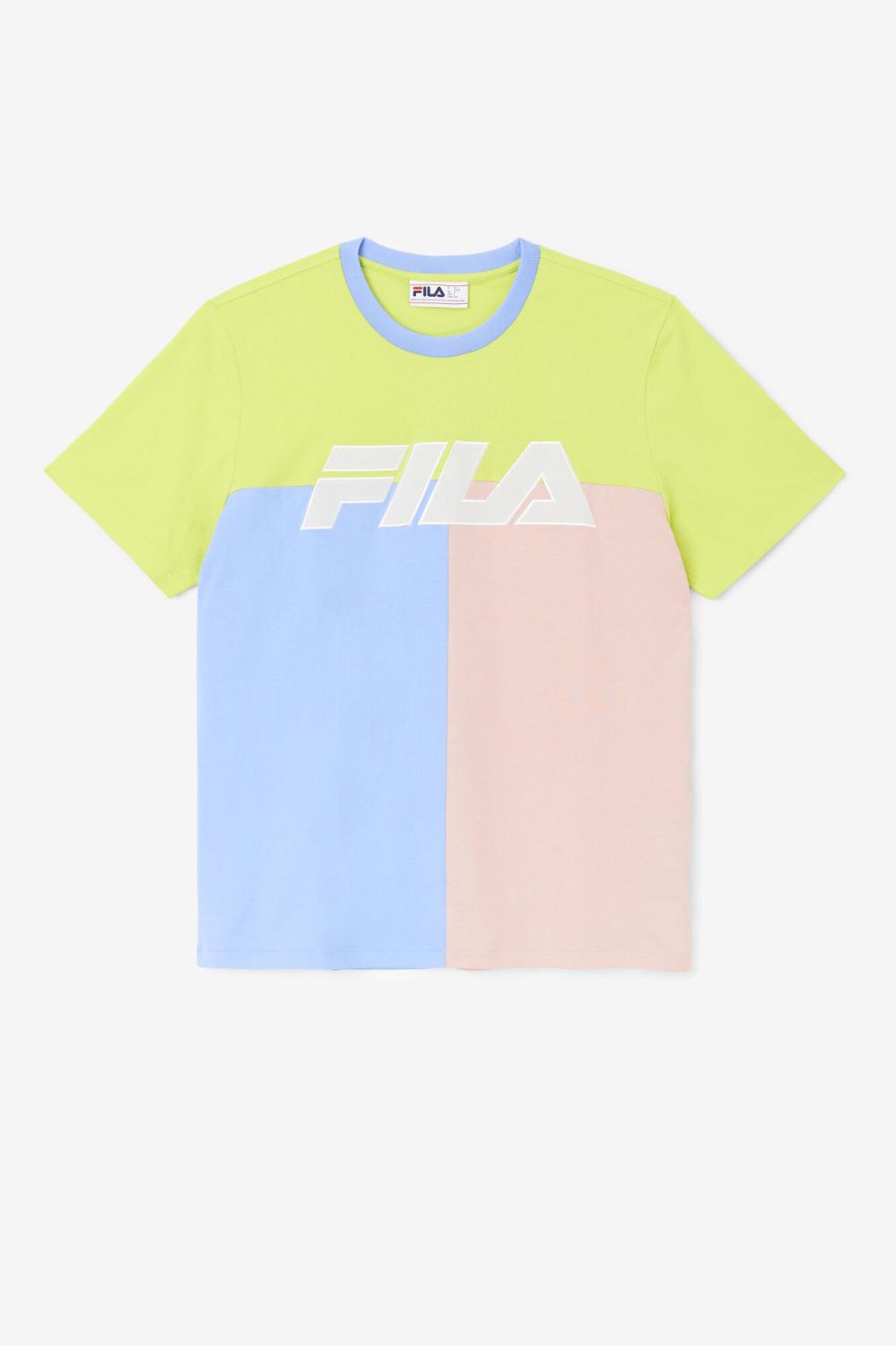 Men Tops | FILA Anvit Crew 918 CORNFLOWER BLUE / LIME PUNCH / CORAL CLOUD