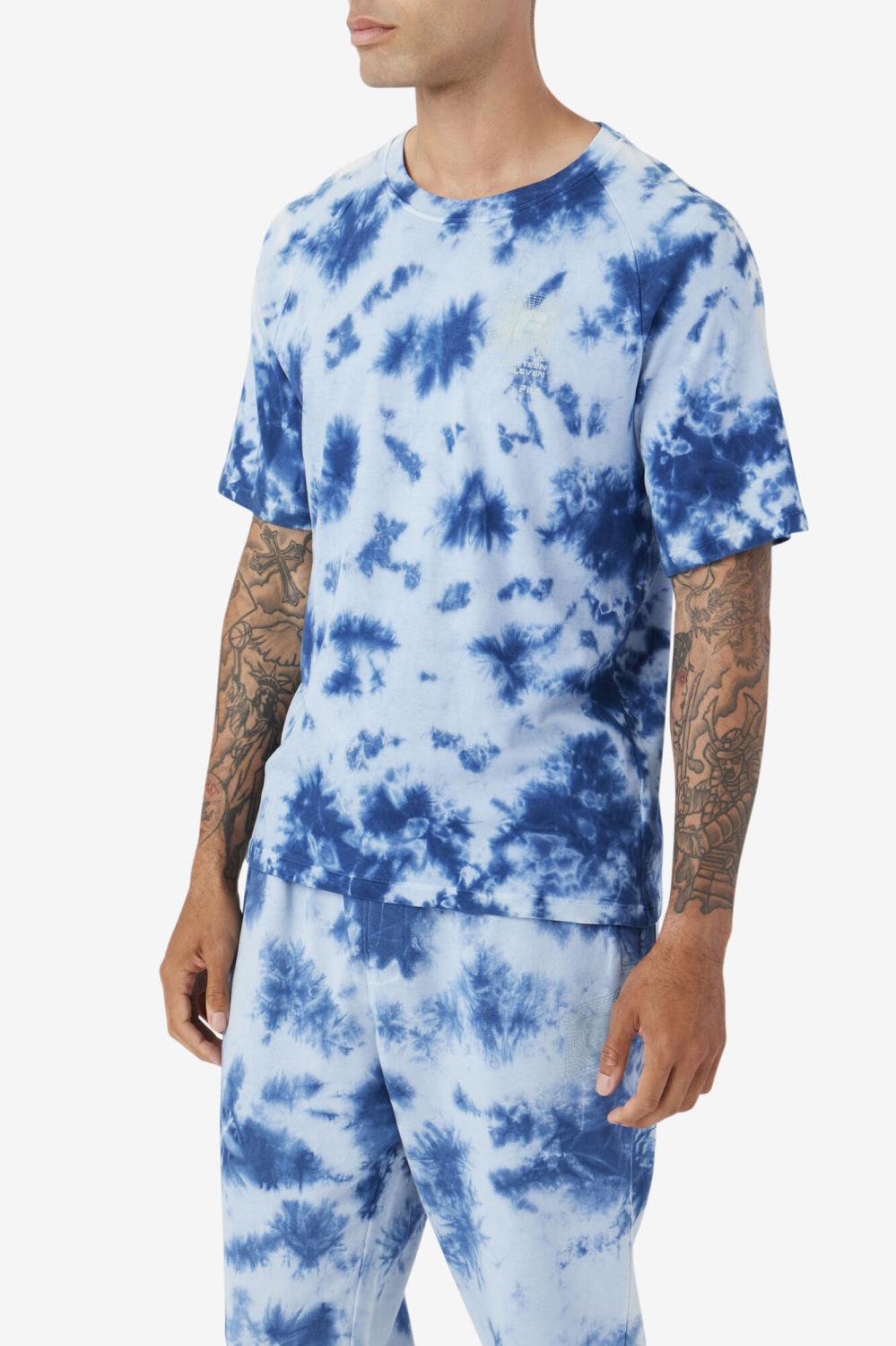 Men Tops | FILA Ayan Tee 436 MAJOLICA BLUE / PUMICE STONE