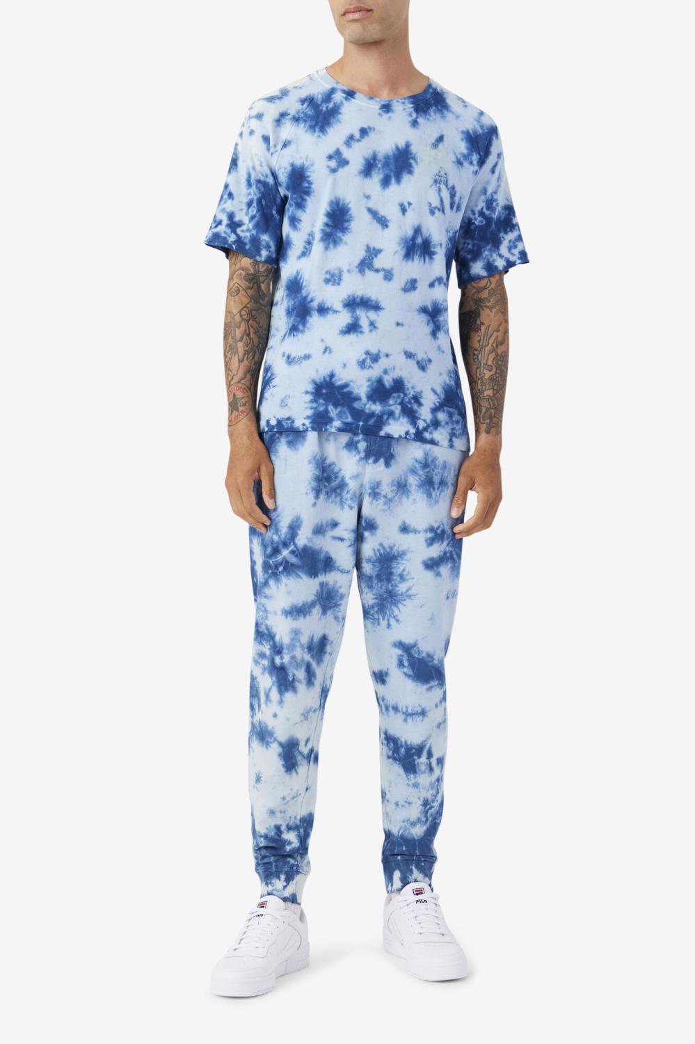 Men Tops | FILA Ayan Tee 436 MAJOLICA BLUE / PUMICE STONE