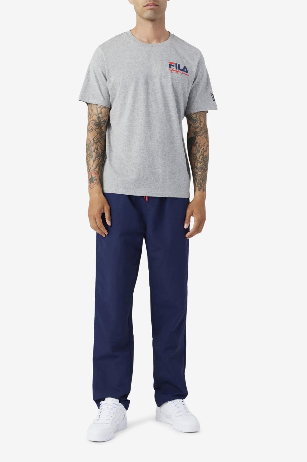 Men Tops | FILA Bevans Park Graphic Tee 073 HEATHER GREY