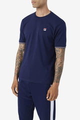 Men Tops | FILA Caleb Crew 410 FILA NAVY
