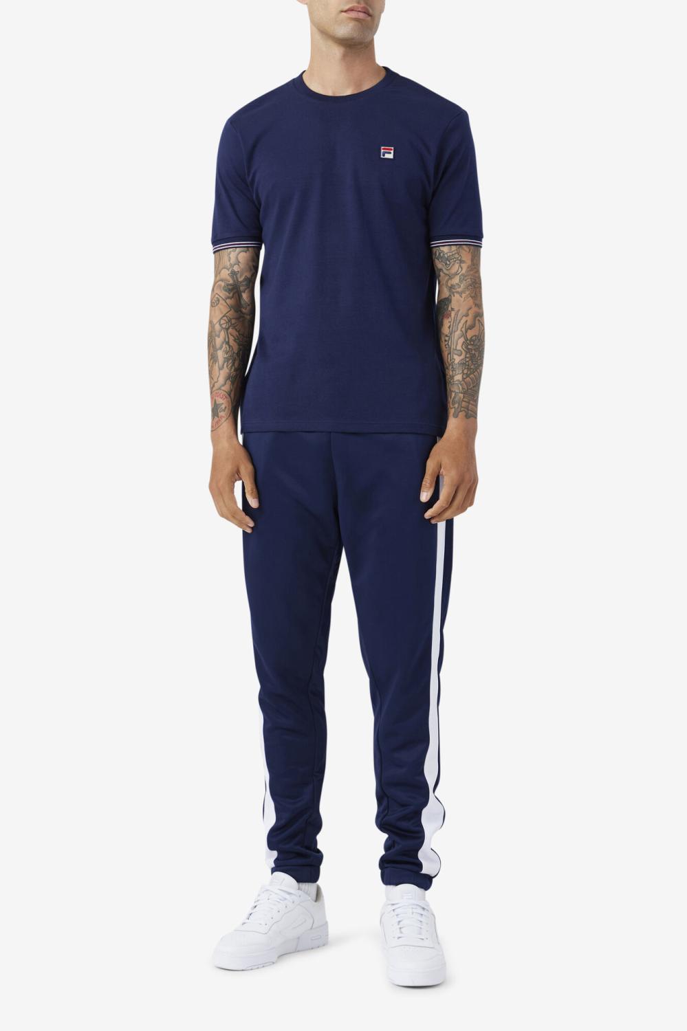 Men Tops | FILA Caleb Crew 410 FILA NAVY