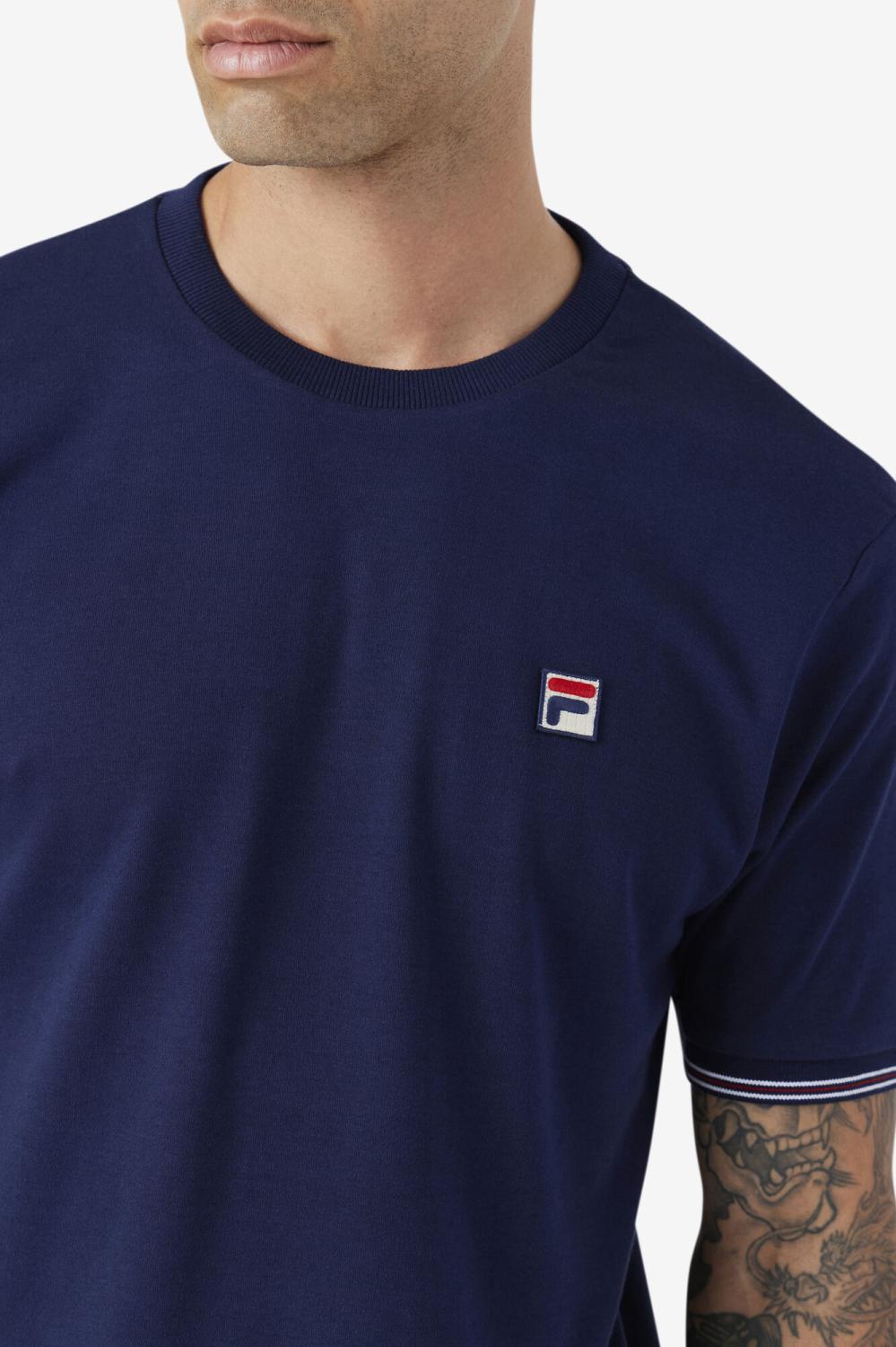 Men Tops | FILA Caleb Crew 410 FILA NAVY
