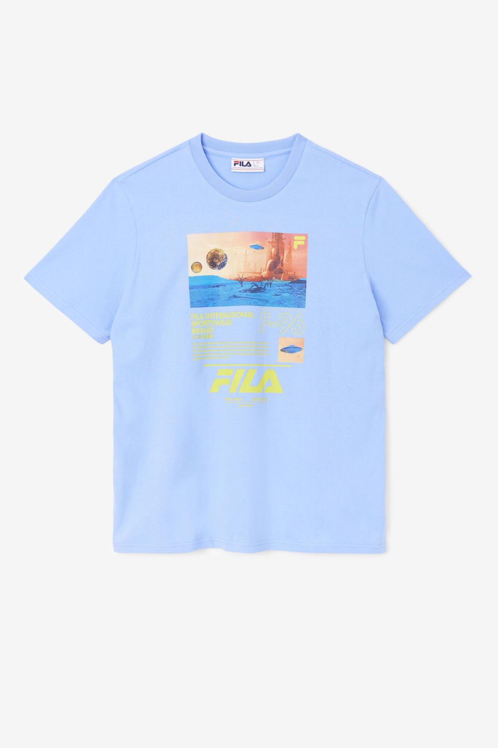 Men Tops | FILA Ceylon Tee 918 CORNFLOWER BLUE