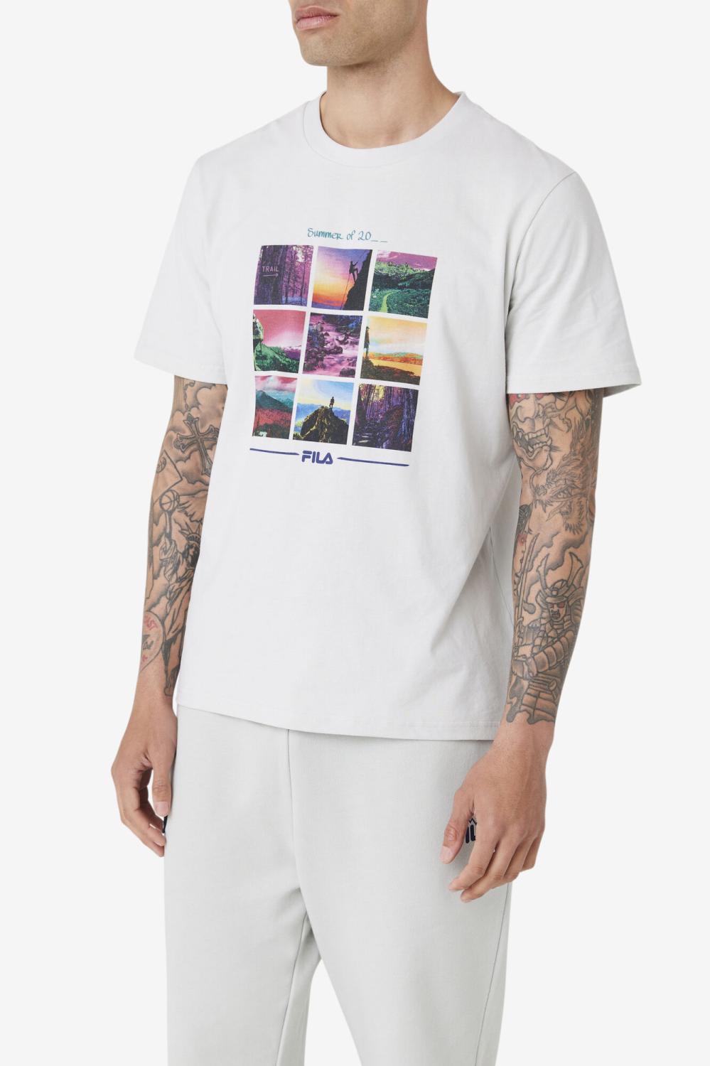 Men Tops | FILA Chathu Tee 149 PUMICE STONE