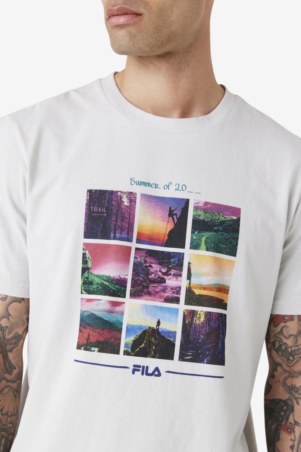 Men Tops | FILA Chathu Tee 149 PUMICE STONE
