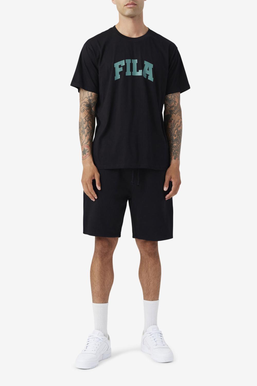 Men Tops | FILA Cody Tee 001 BLACK / BLUE SPRUCE