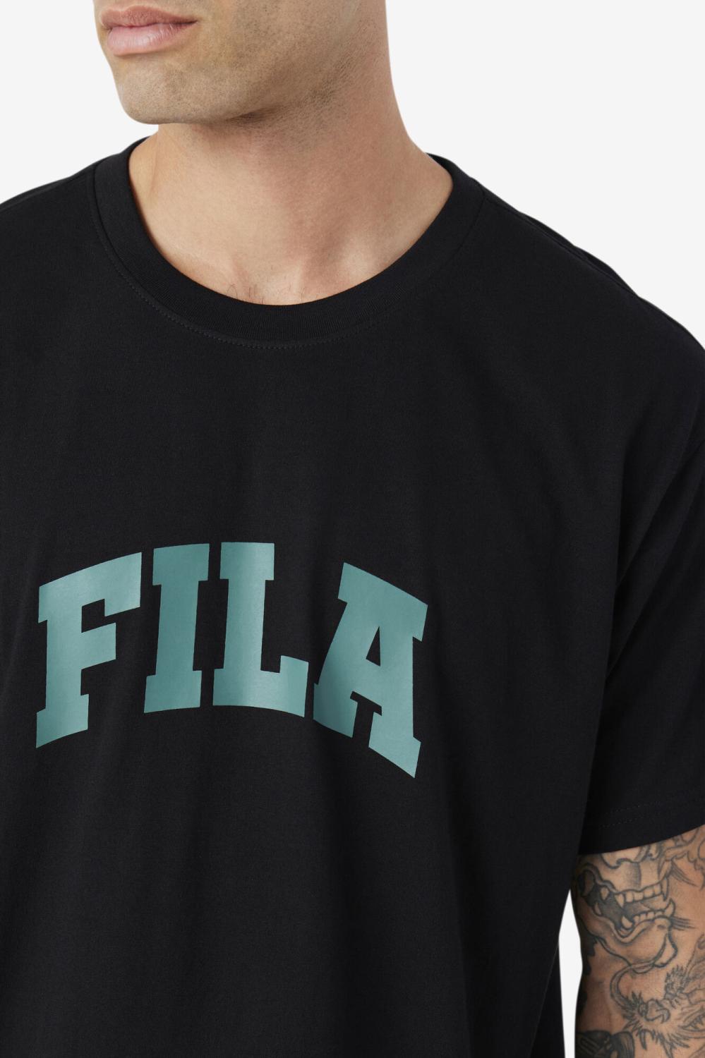 Men Tops | FILA Cody Tee 001 BLACK / BLUE SPRUCE