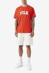 Men Tops | FILA Cody Tee 625 FIERY RED / WHITE