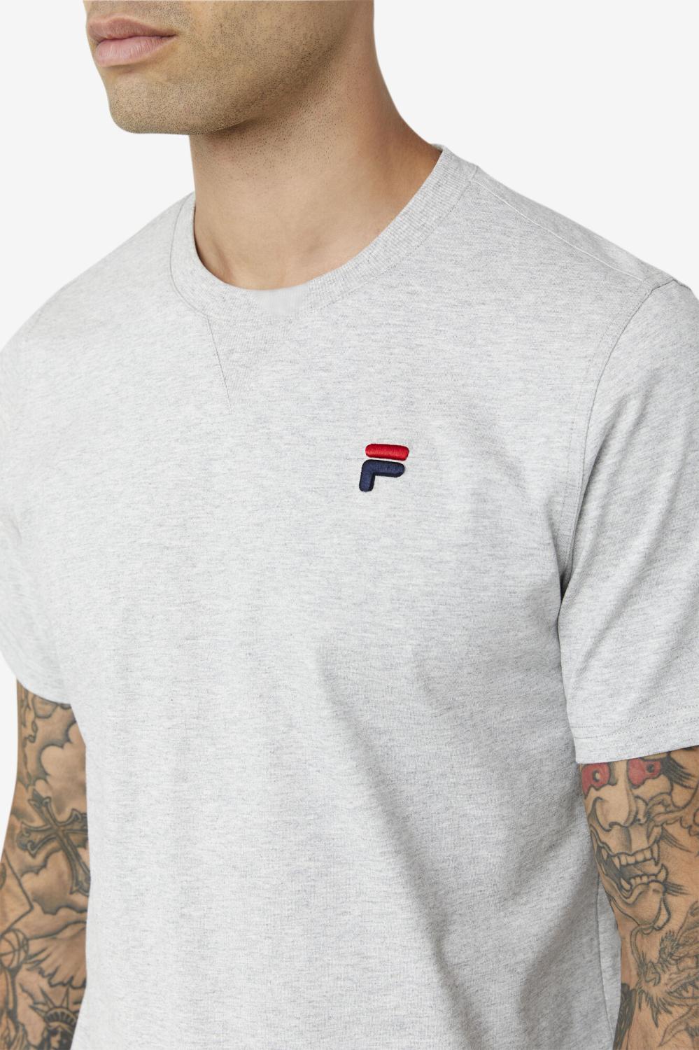 Men Tops | FILA Derion Tee 289 LIGHT GREY