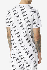 Men Tops | FILA Diagonal Logo Tee 100 WHITE / BLACK