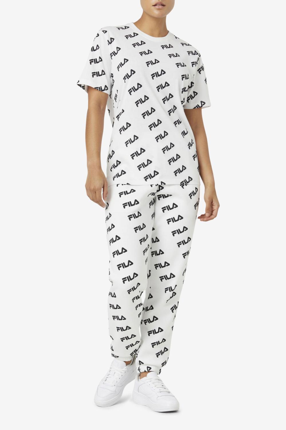 Men Tops | FILA Diagonal Logo Tee 100 WHITE / BLACK