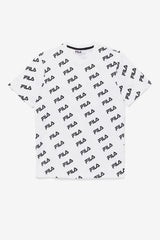 Men Tops | FILA Diagonal Logo Tee 100 WHITE / BLACK