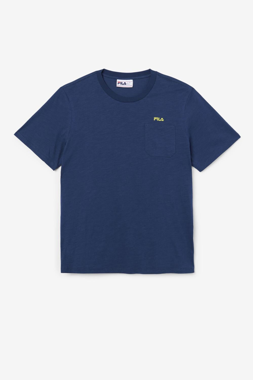 Men Tops | FILA Dilki Crew 934 FRENCH NAVY / BLAZING YELLOW
