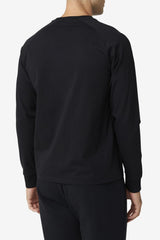 Men Tops | FILA Flynn Long Sleeve Tee 001 BLACK