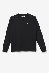 Men Tops | FILA Flynn Long Sleeve Tee 001 BLACK