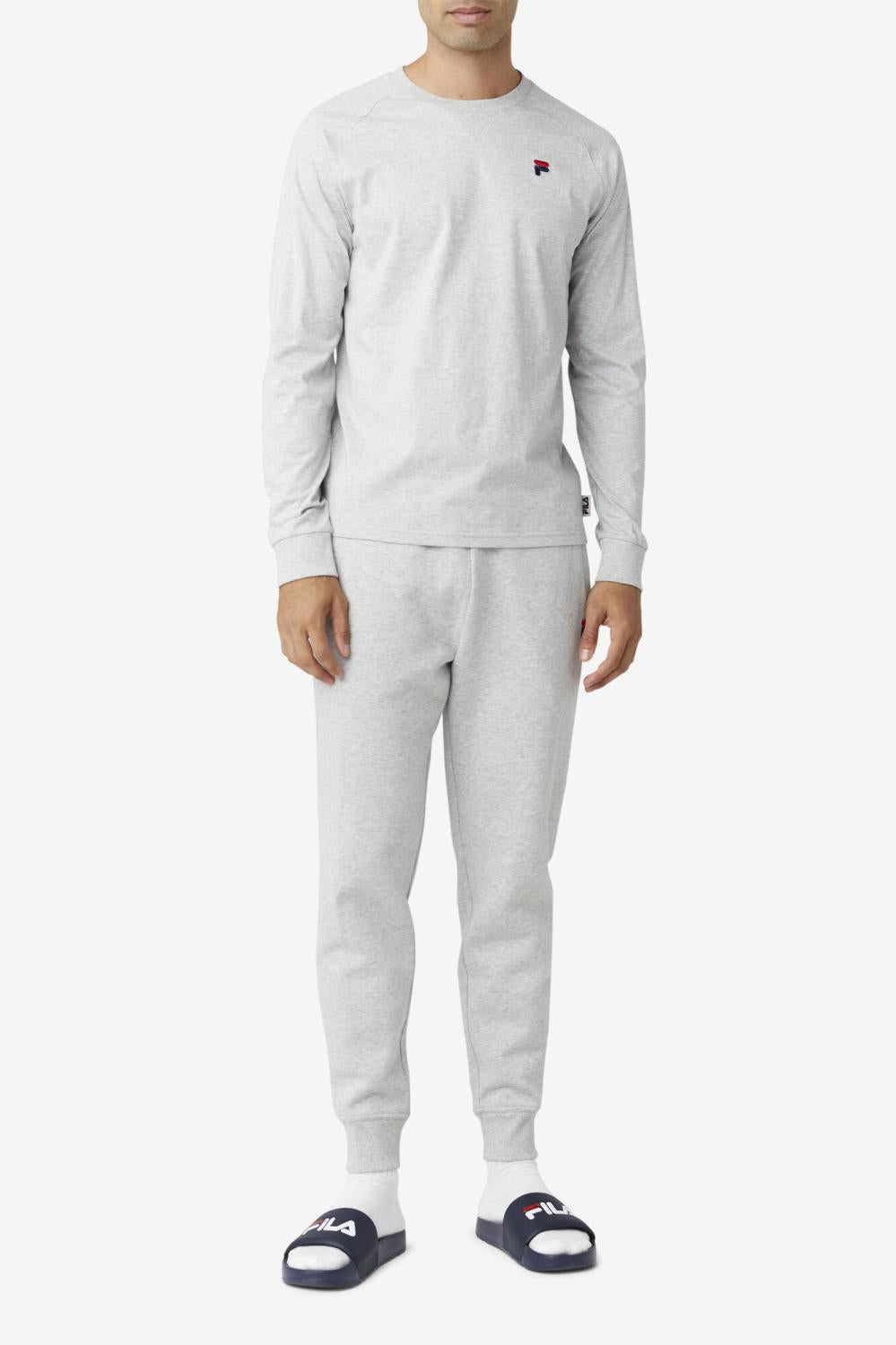 Men Tops | FILA Flynn Long Sleeve Tee 289 LIGHT GREY