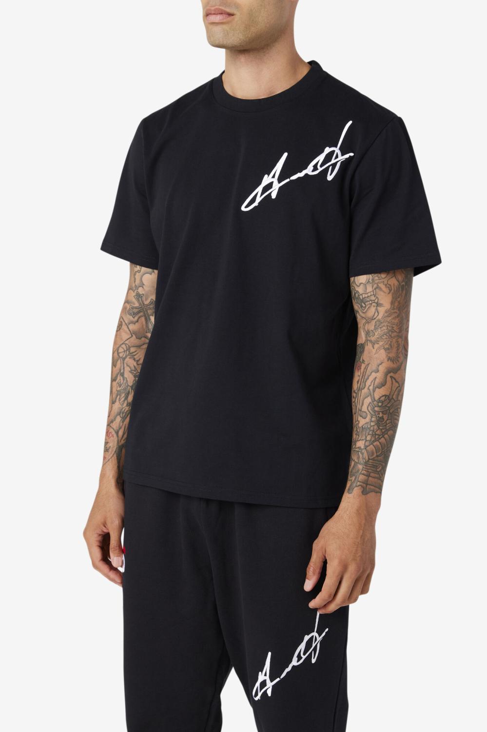 Men Tops | FILA Grant Hill Cormac Tee 001 BLACK