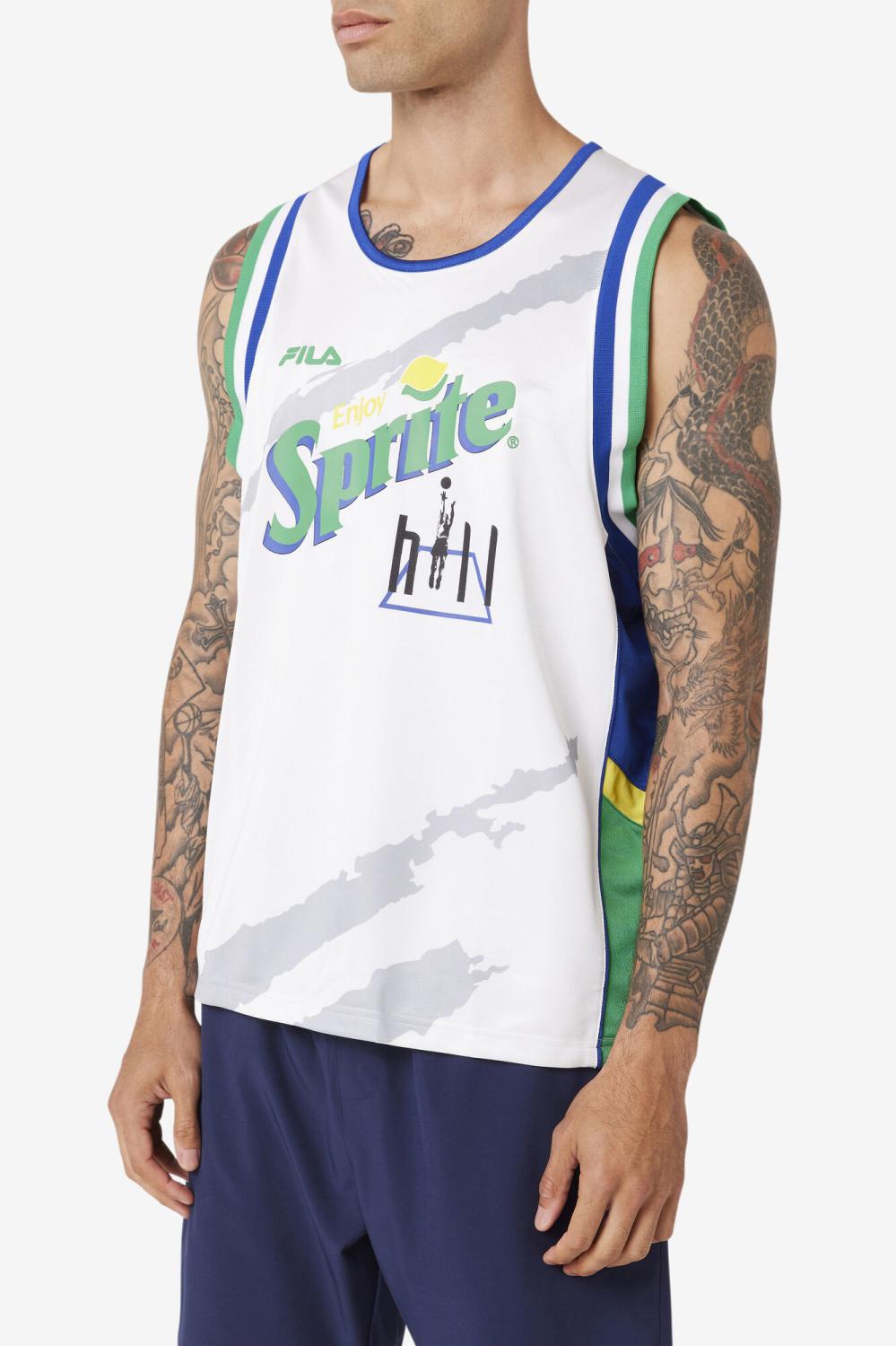 Men Tops | FILA Grant Hill X Sprite Tank 100 WHITE / MAZARINE BLUE / JELLY BEAN / GOLDEN KIWI