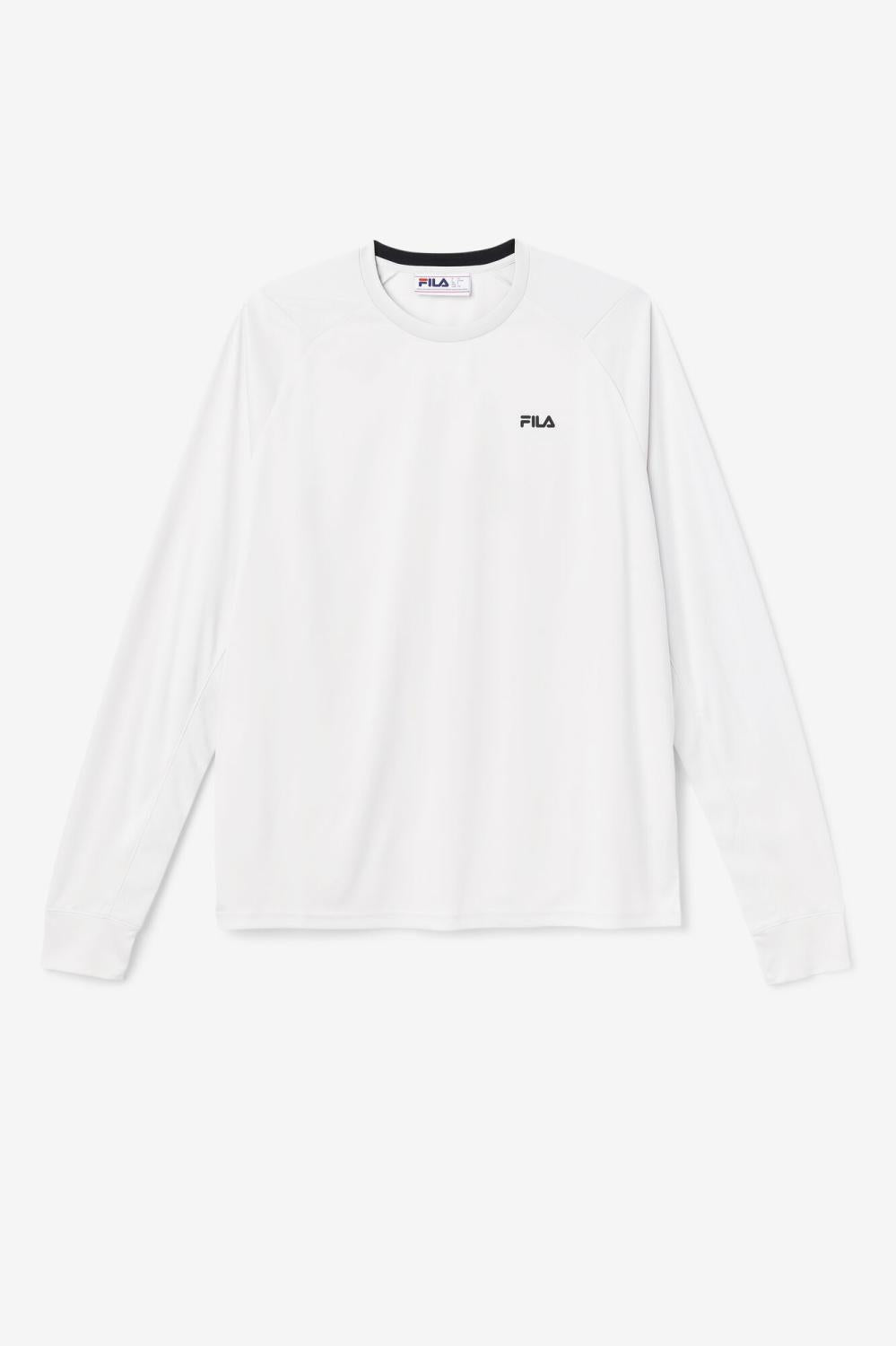 Men Tops | FILA Jazam Long Sleeve Crew 036 NIMBUS CLOUD / BLACK