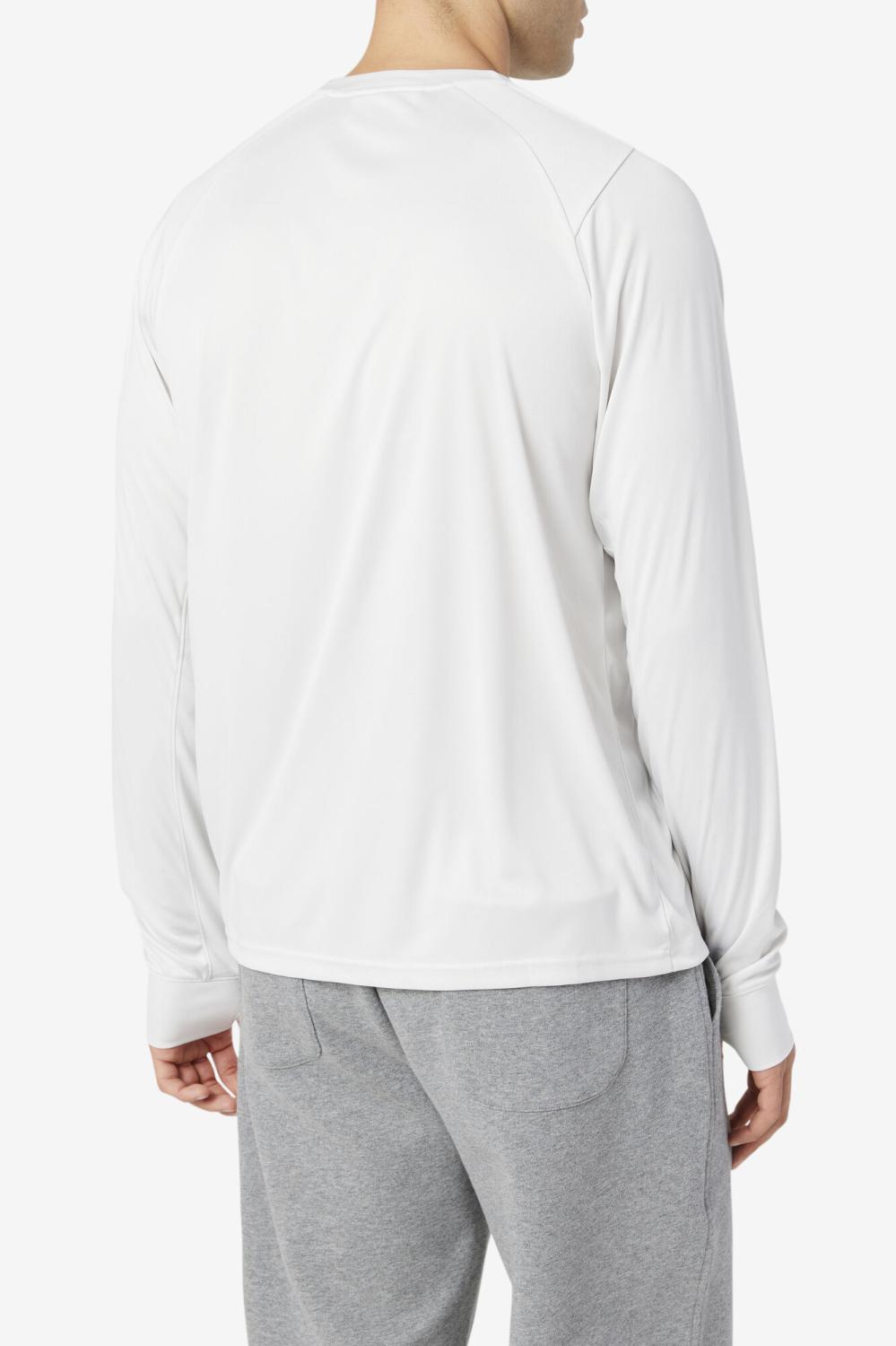 Men Tops | FILA Jazam Long Sleeve Crew 036 NIMBUS CLOUD / BLACK