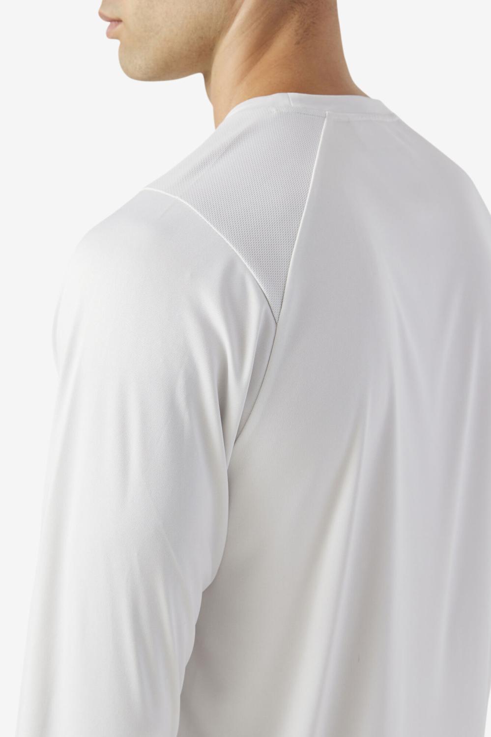 Men Tops | FILA Jazam Long Sleeve Crew 036 NIMBUS CLOUD / BLACK