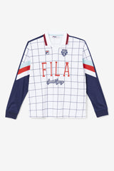 Men Tops | FILA Kay Goalie Jersey 100 WHITE / CANAL BLUE / FILA RED / WHITE