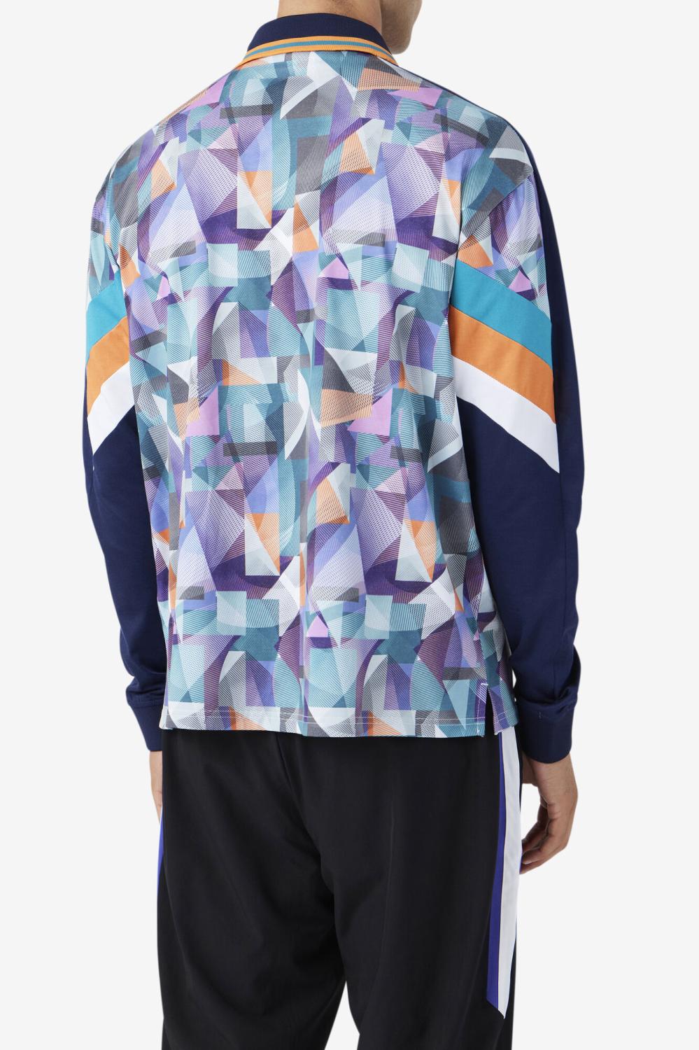 Men Tops | FILA Kay Goalie Jersey 412 FILA NAVY / PAGODA BLUE / TANGERINE / WHITE