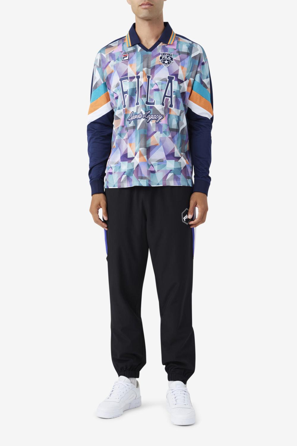 Men Tops | FILA Kay Goalie Jersey 412 FILA NAVY / PAGODA BLUE / TANGERINE / WHITE