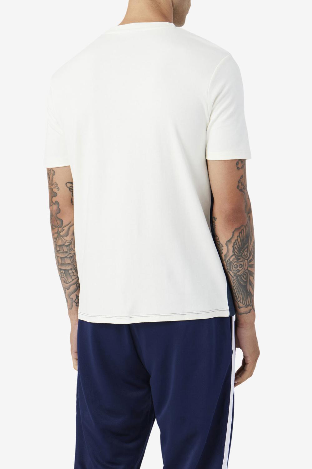 Men Tops | FILA Leary Crew 292 DARK TEAL / BROWN STONE / MANDARIN ORANGE