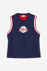 Men Tops | FILA Ovi Basketball Jersey 410 FILA NAVY / FILA RED / WHITE