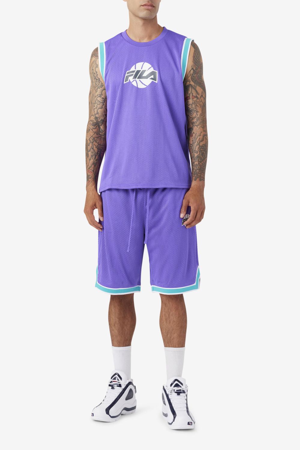 Men Tops | FILA Ovi Basketball Jersey 588 ELECTRIC PURPLE / CERAMIC / WHITE / DARK SHADOW