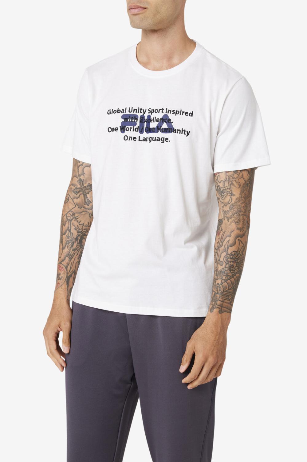 Men Tops | FILA Pepacton Tee 100 WHITE