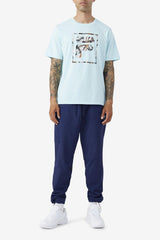 Men Tops | FILA Pras Tee 438 ICED AQUA