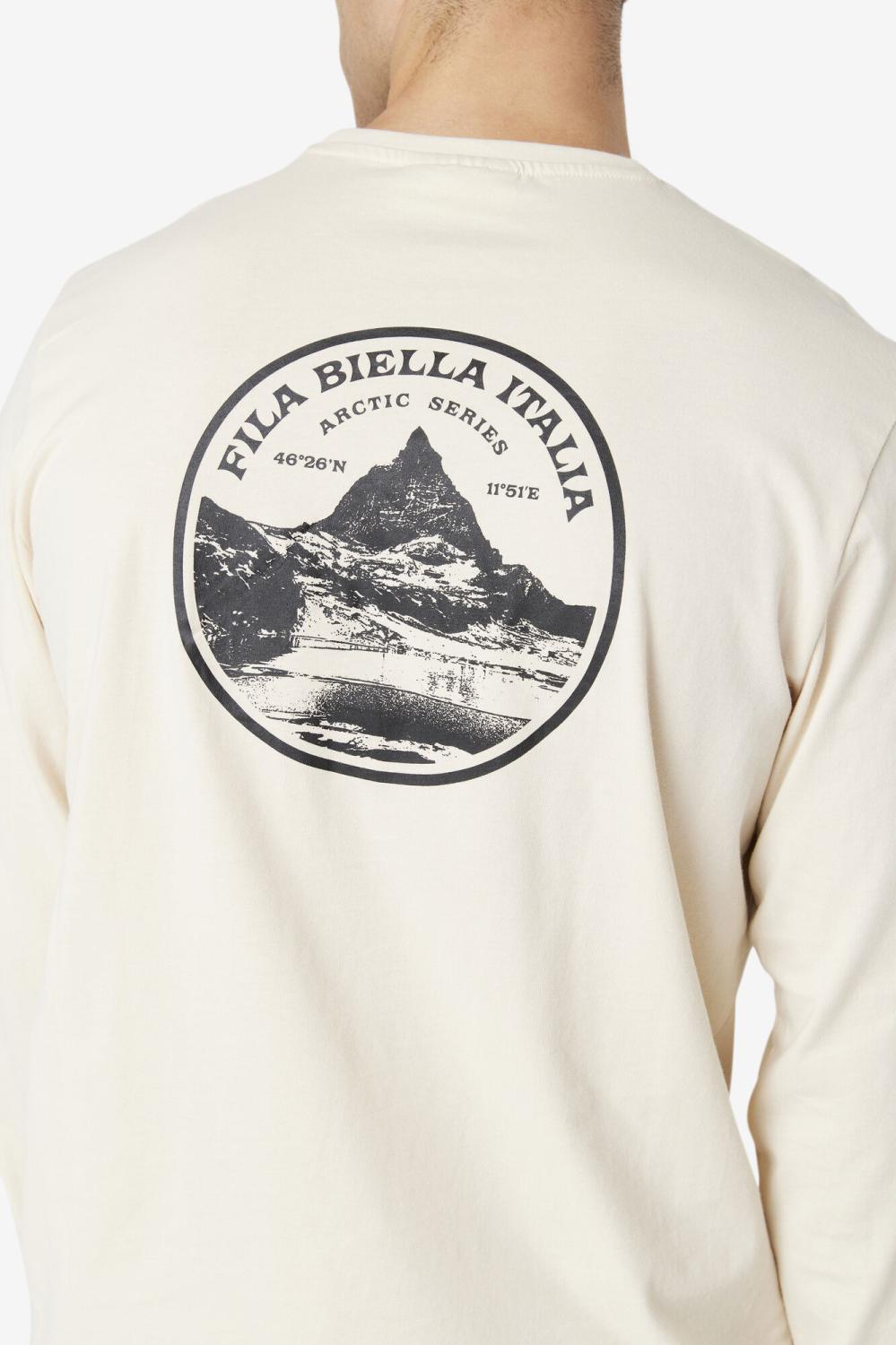 Men Tops | FILA Rappel Long Sleeve Tee 139 WHISPER WHITE